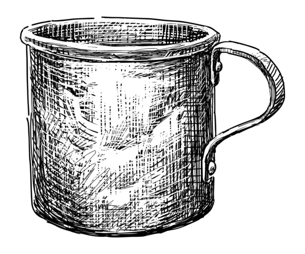 Aluminium cup — Stockvector