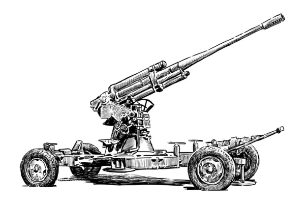 Old artillery — Stock Vector