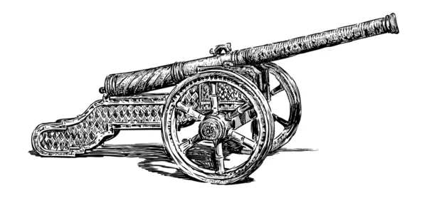 Antique cannon — Stock Vector