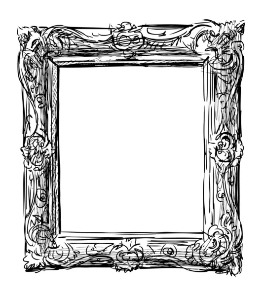 Antieke sierlijke frame — Stockvector