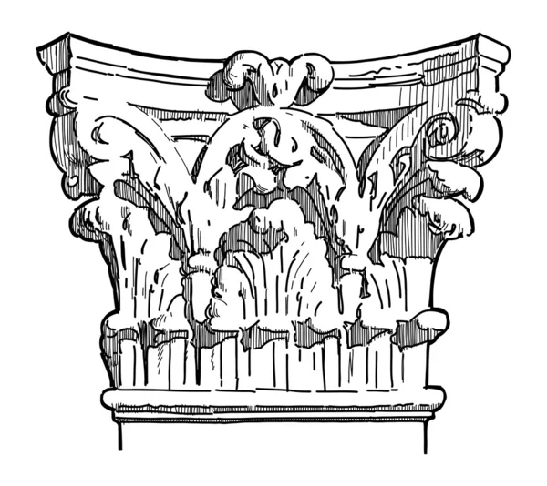 Antique pillar — Stock Vector
