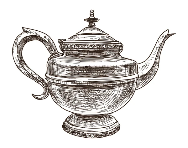 Античний чайник — стоковий вектор