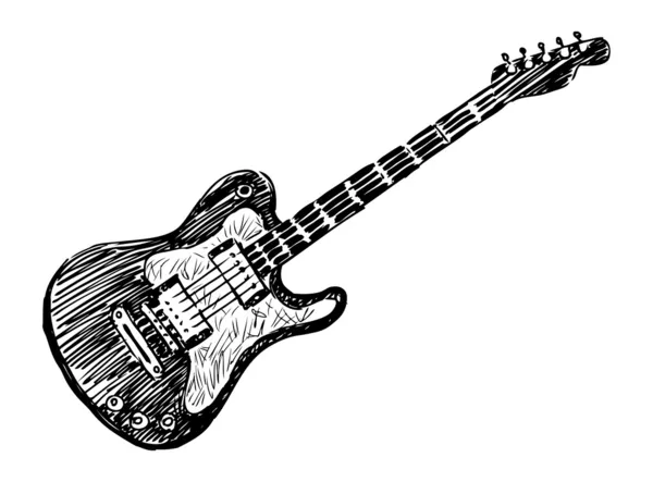 Elektromos gitár — Stock Vector