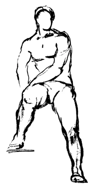 Croquis homme — Image vectorielle