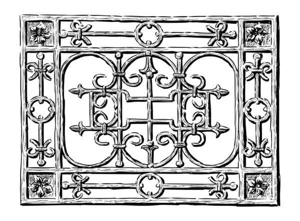 Rejilla forjada — Archivo Imágenes Vectoriales