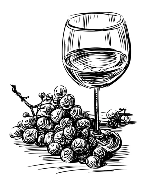 Uvas e vinho —  Vetores de Stock