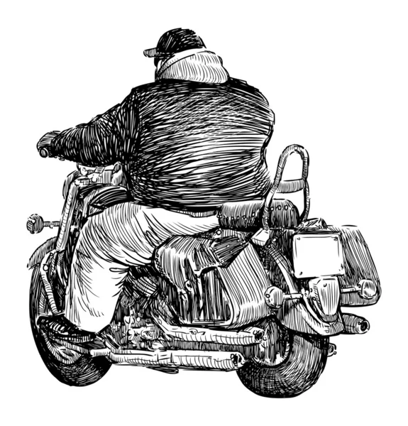 モーターサイク リスト — ストックベクタ