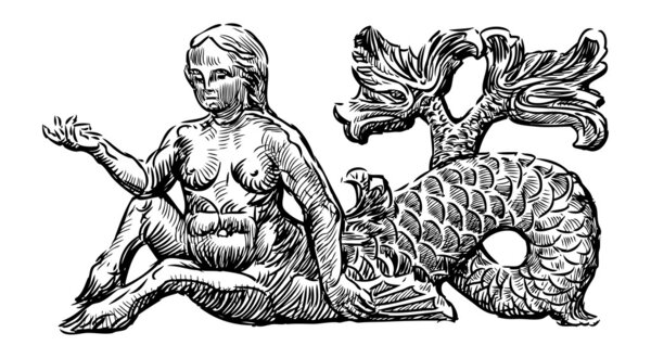 Mythical creature of the sea