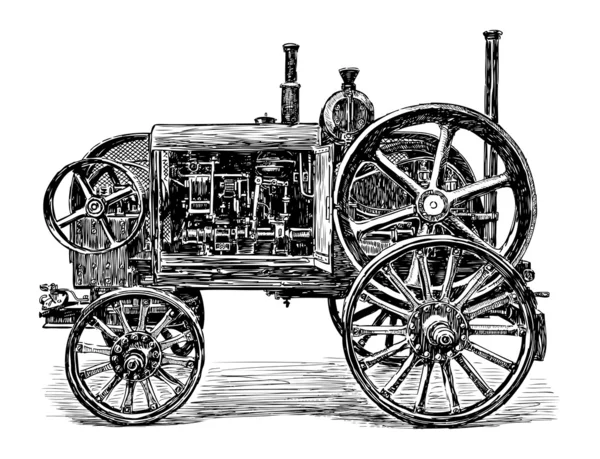 Oude agrarische machine — Stockvector