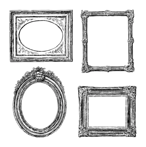 Vintage hand drawn frame — Stock Vector