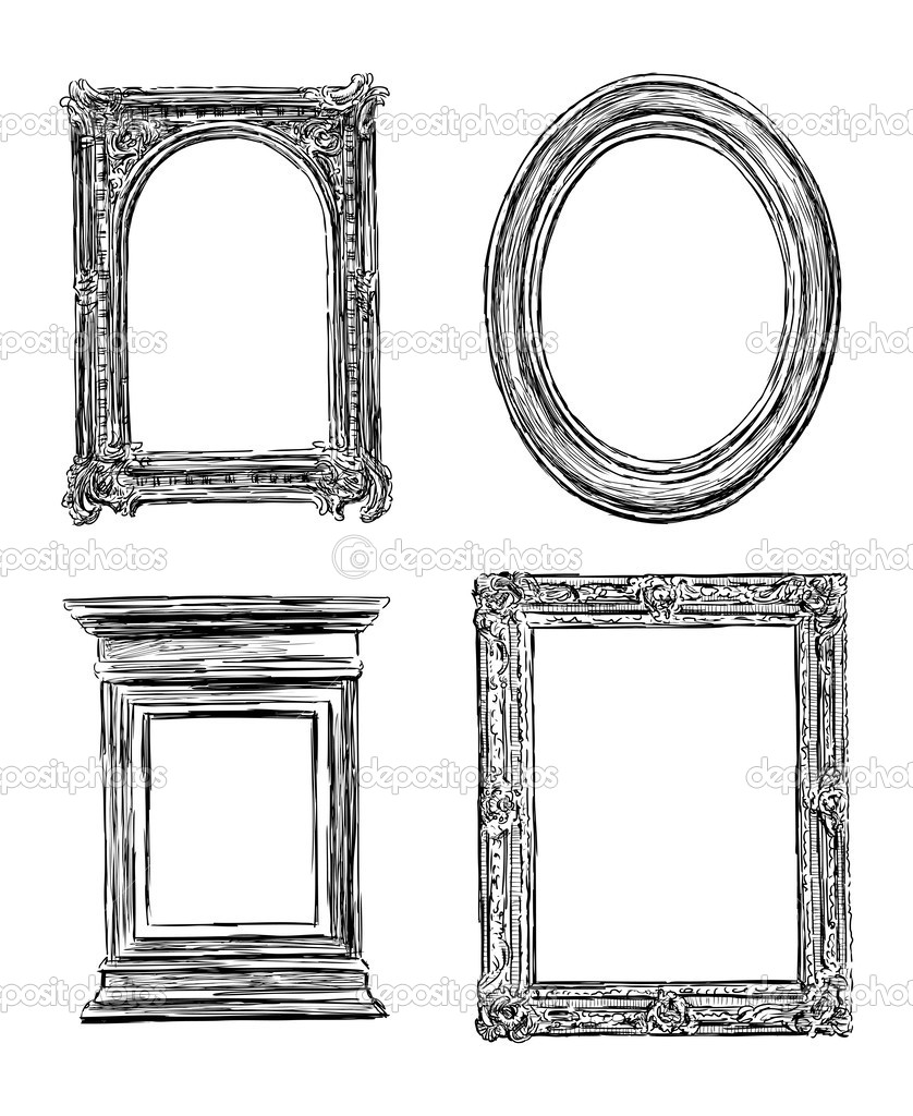 Old decorative frames