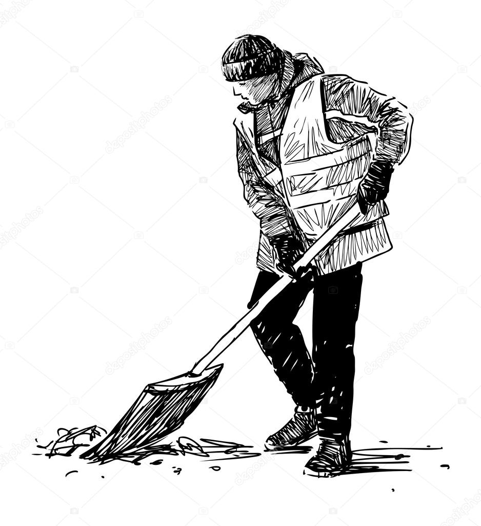 Yard keeper — Stock Vector © alekseimakarov 47152715