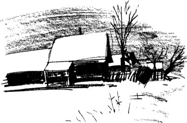 Köyde kış mevsimi