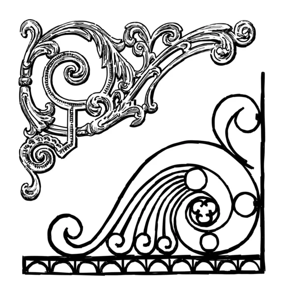 Ornamental corners — Stock Vector