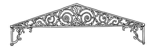 Portico decorato — Vettoriale Stock