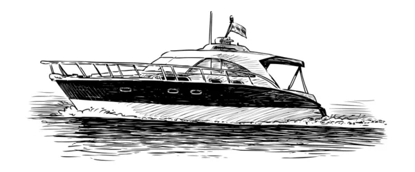 Bateau de plaisance — Image vectorielle