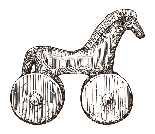 Cheval de Troie — Image vectorielle