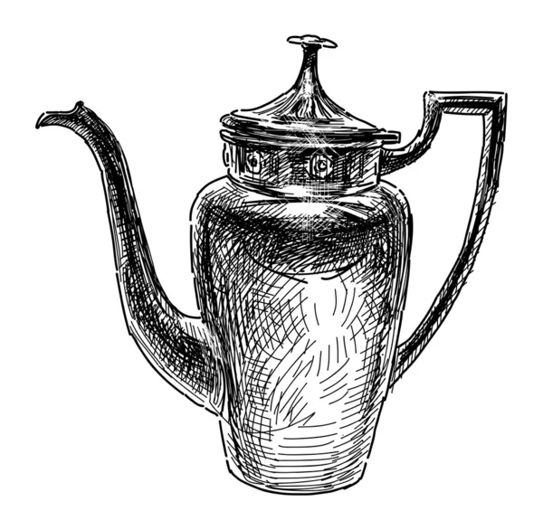 Cafetière vintage — Image vectorielle