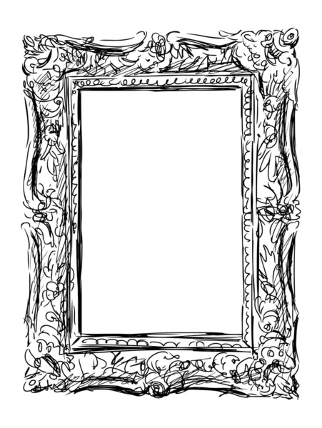 Quadro ornamentado velho — Vetor de Stock