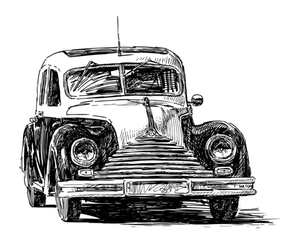 ᐈ Old Cars Stock Drawings Royalty Free Old Car Sketch Vectors Download On Depositphotos