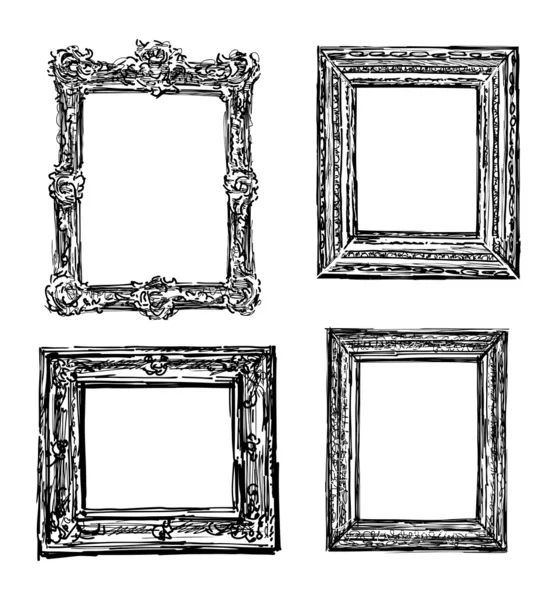 Old decorative frames — Stock Vector