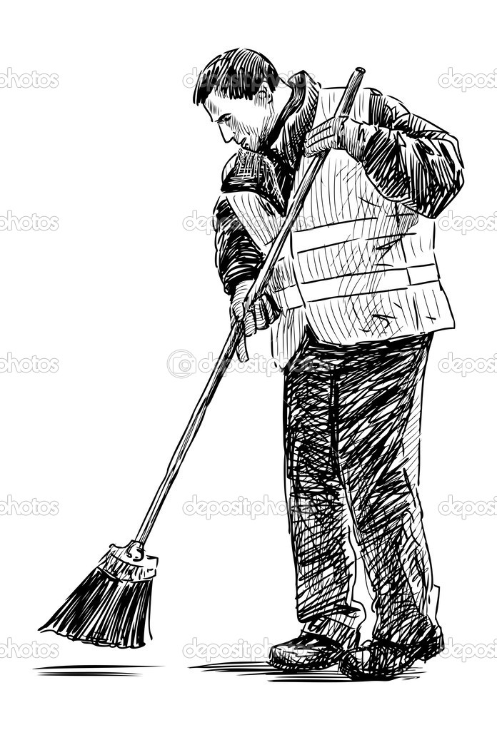 Yard keeper Stock Vector Image by ©alekseimakarov 47163617