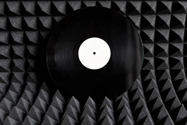 Vinylová Deska Akustické Izolační Desce Hudební Koncept Nahrávací Studio — Stock fotografie
