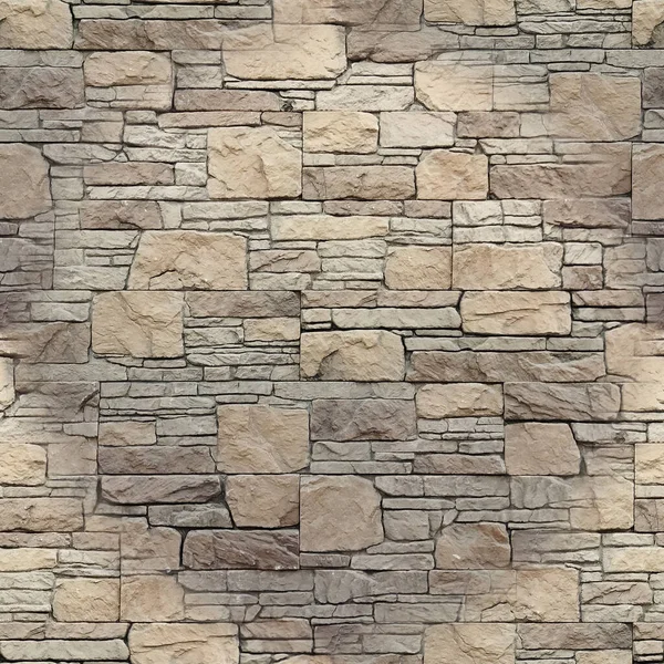 Naadloos Beeld Van Een Oude Stenen Muur Van Grijs Bruine — Stockfoto