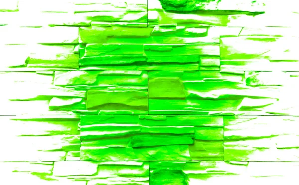 Abstracción Verde Con Textura Patrones Horizontales Pared Está Hecha Yeso — Foto de Stock