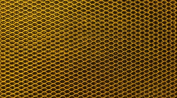 Textur Aus Gelbem Goldenem Metallischem Netz Gelber Geflochtener Hintergrund — Stockfoto