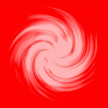 A white twisted galaxy on a red background. Red abstraction with a drawing in the center. A bright galaxy.