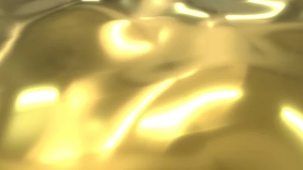 Yellow Background Liquid Gold Image Golden Abstraction — ストック写真