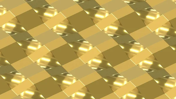Золота Текстура Гладкими Елементами Золотий Фон Поверхня Геометричними Виступаючими Формами — стокове фото