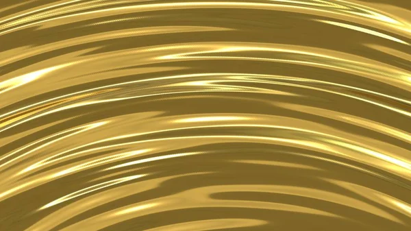 Liquid Gold Golden Texture Curved Lines Golden Background Arcs — 图库照片