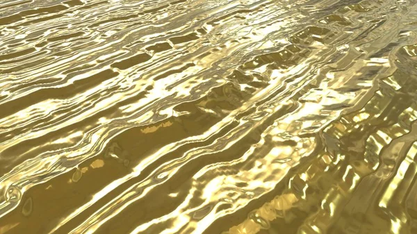 Golden Smooth Surface Convex Irregularities Yellow Texture Located Perspective Golden — стоковое фото