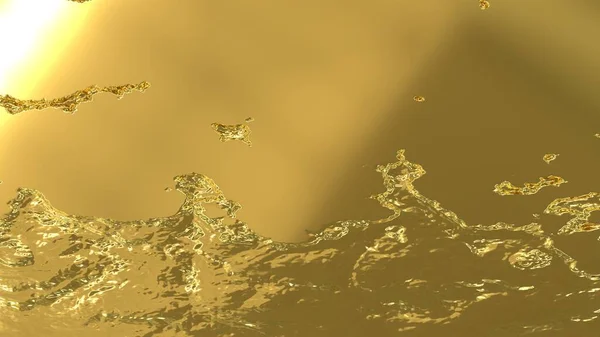 Rough Surface Gold Sun Glare Golden Background Golden Plateau — 图库照片