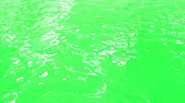 Πράσινο Νερό Λευκές Ανταύγειες Πράσινο Υγρό Φόντο Κυματοειδής Επιφάνεια — Φωτογραφία Αρχείου
