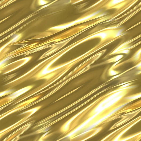 Ein Strom Flüssigen Goldes Gelber Nahtloser Hintergrund Mit Einem Goldenen — Stockfoto