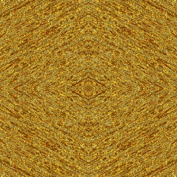 金镜无缝纹理与对角线噪音 粗糙的表面是黄色的 黄金背景 — 图库照片