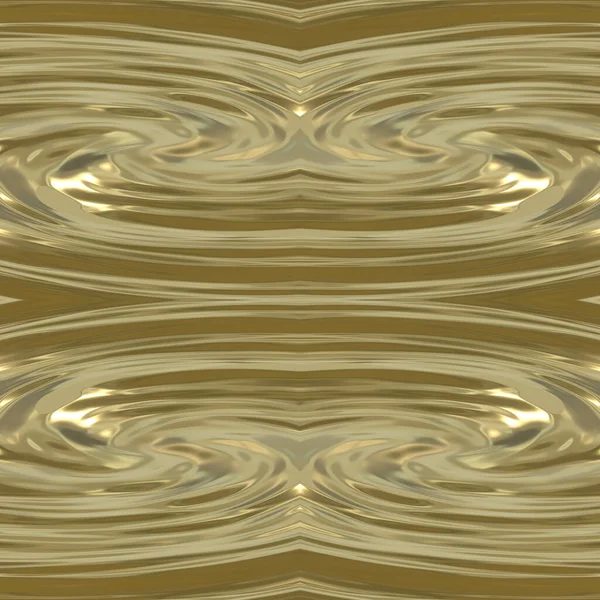 Tekuté Zlato Zlatá Hladká Zrcadlová Struktura Vířícího Víru Zlaté Pozadí — Stock fotografie