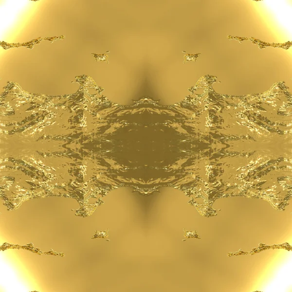 太陽の輝きを持つ金で構成されるラフな表面 ミラーパターンとゴールドシームレスな背景 黄金高原 — ストック写真