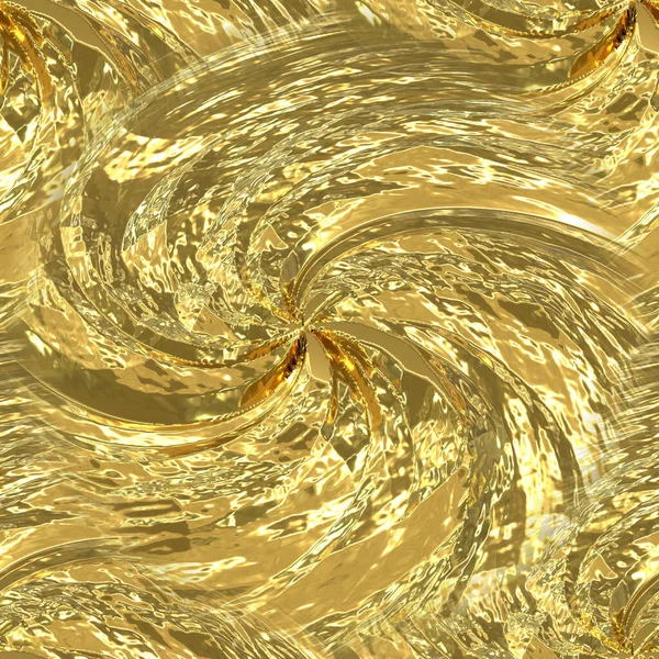 Gouden Textuur Van Een Wervelende Vortex Met Een Centrum Goud — Stockfoto