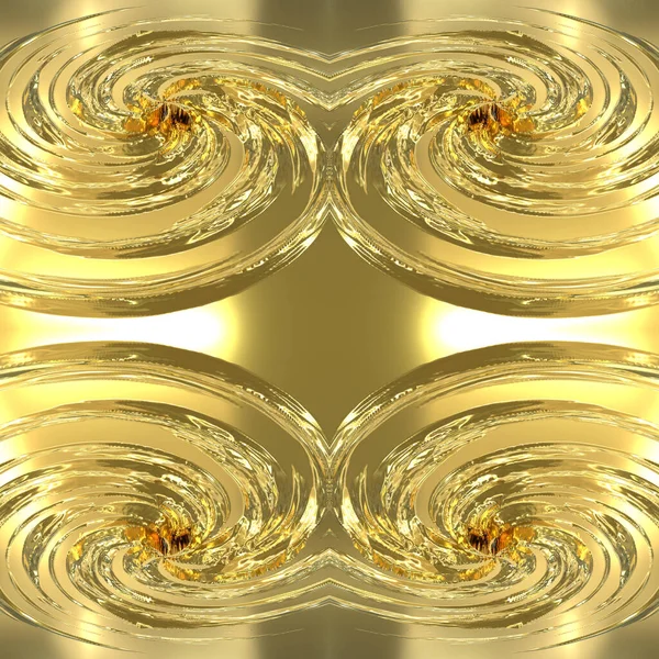 Tejútrendszer Arany Zökkenőmentes Textúrája Egy Örvénylő Örvénynek Középponttal Arany Háttér — Stock Fotó