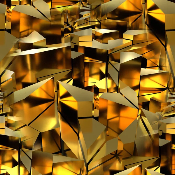 Nahtlose Textur Mit Klaren Goldenen Elementen Und Goldenen Akzenten Gelber — Stockfoto