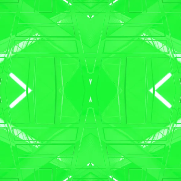 Zielona Gładka Powierzchnia Piękne Zielone Bezszwowe Tło Symetrycznymi Wzorami Prostokątna — Zdjęcie stockowe