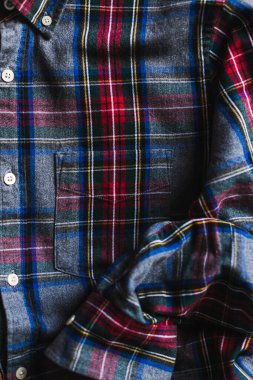 Noel arkaplan tekstil sıcak ekose gömlek cep hediye kartı arka plan tekstil sıcak ekose gömlek cep hediye kartı ile