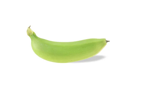 Raw Cavendish Banana Isoliert Auf Weißem Hintergrund — Stockfoto