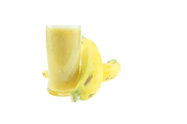 Cavendish Banana Juice Isolated White Background — Stock Photo, Image