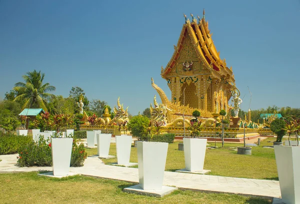 Ват Нонг Лінґ Важливим Буддійським Місцем Відомим Туристичним Місцем Провінції — стокове фото