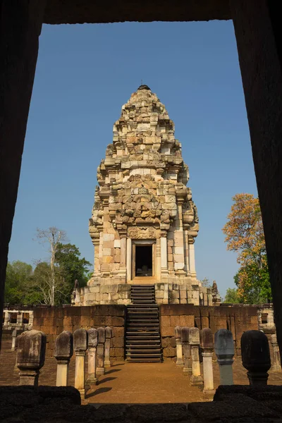プラサート ソック コック トムは古代クメール人の重要な史跡である カンボジア国境に位置するサカイオ県のタイ側 — ストック写真